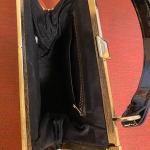 bobbie jerome patent leather handbag